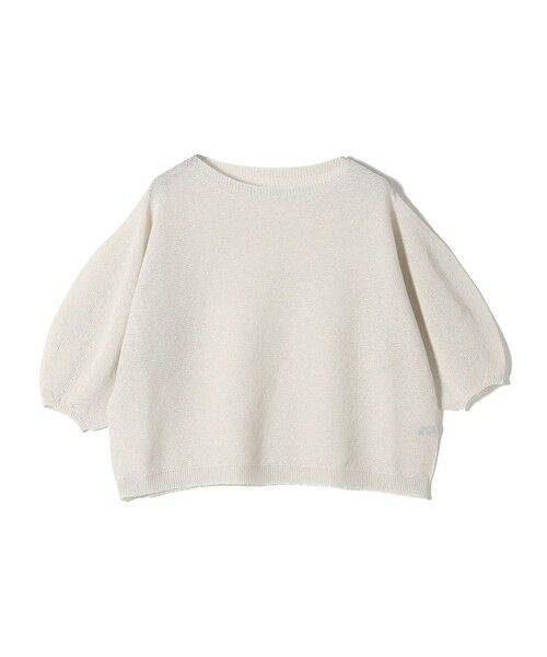 SHIPS / シップス ニット・セーター | 〈手洗い可能〉ペーパー パフ スリーブ 半袖 ニット | 詳細23
