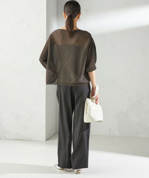 SHIPS / シップス ニット・セーター | 〈手洗い可能〉ペーパー パフ スリーブ 半袖 ニット | 詳細27