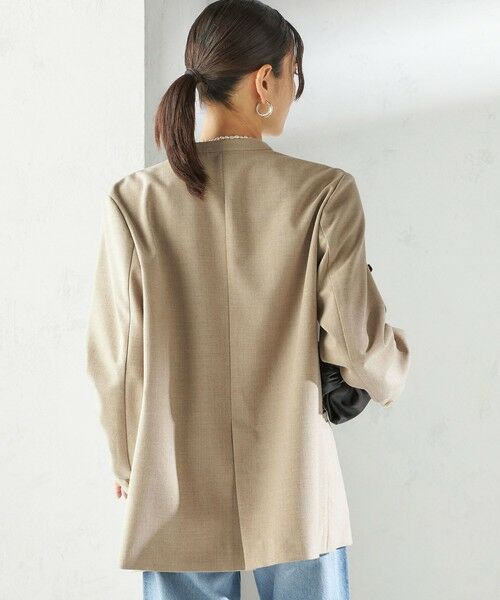 SHIPS / シップス セットアップ | 〈手洗い可能〉Asami 麻調合繊 カラー レス ジャケット 2 | 詳細10