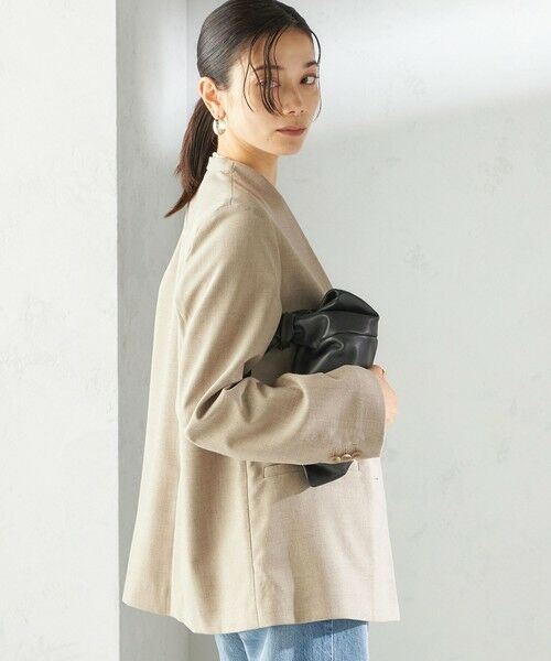 SHIPS / シップス セットアップ | 〈手洗い可能〉Asami 麻調合繊 カラー レス ジャケット 2 | 詳細11