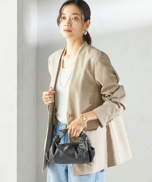 SHIPS / シップス セットアップ | 〈手洗い可能〉Asami 麻調合繊 カラー レス ジャケット 2 | 詳細13