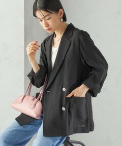 SHIPS / シップス テーラードジャケット | 〈手洗い可能〉シアー シルク混 ジャケット