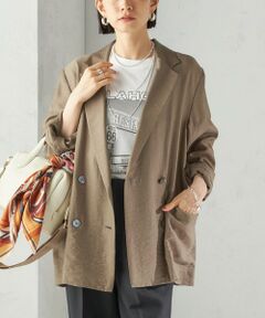 SHIPS / シップス テーラードジャケット | 〈手洗い可能〉シアー シルク混 ジャケット