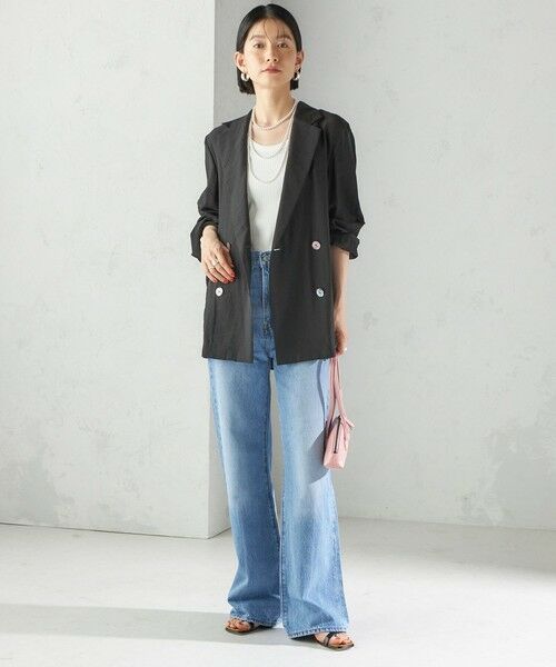 SHIPS / シップス テーラードジャケット | 〈手洗い可能〉シアー シルク混 ジャケット | 詳細1