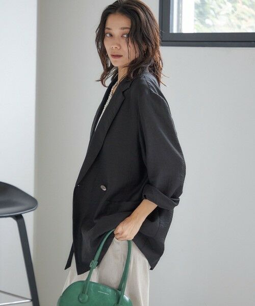 SHIPS / シップス テーラードジャケット | 〈手洗い可能〉シアー シルク混 ジャケット | 詳細15