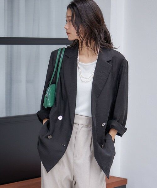 SHIPS / シップス テーラードジャケット | 〈手洗い可能〉シアー シルク混 ジャケット | 詳細16