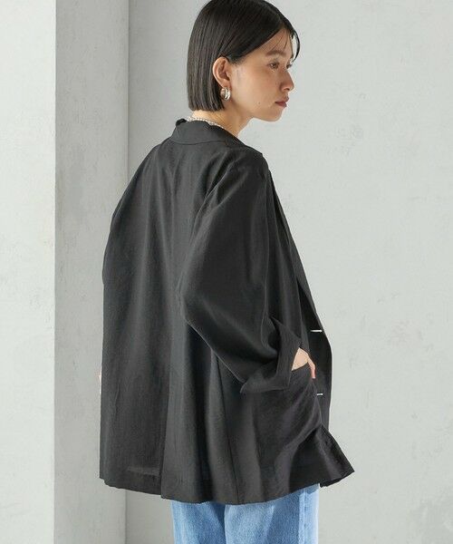 SHIPS / シップス テーラードジャケット | 〈手洗い可能〉シアー シルク混 ジャケット | 詳細7