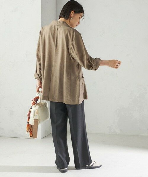 SHIPS / シップス テーラードジャケット | 〈手洗い可能〉シアー シルク混 ジャケット | 詳細21