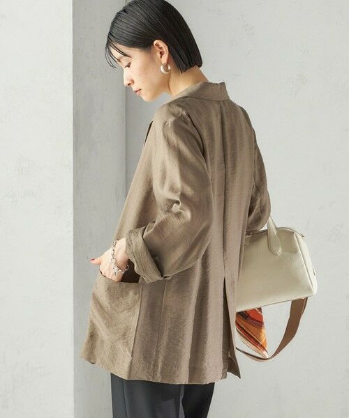 SHIPS / シップス テーラードジャケット | 〈手洗い可能〉シアー シルク混 ジャケット | 詳細25