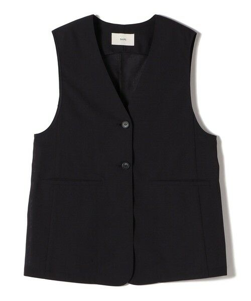 SHIPS / シップス ベスト | 〈防シワ加工〉チノ ウール ボタン ジレ | 詳細11