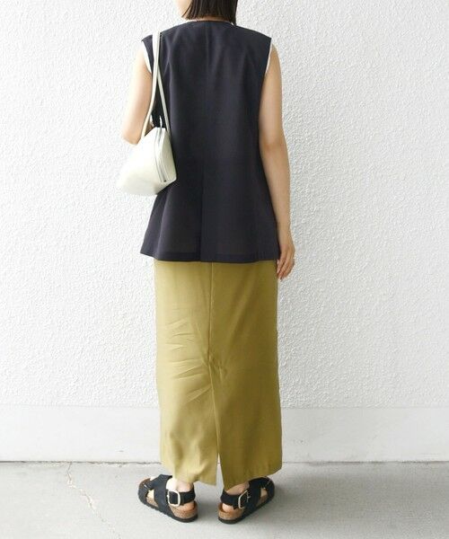 SHIPS / シップス ベスト | 〈防シワ加工〉チノ ウール ボタン ジレ | 詳細3