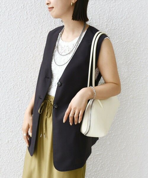 SHIPS / シップス ベスト | 〈防シワ加工〉チノ ウール ボタン ジレ | 詳細6