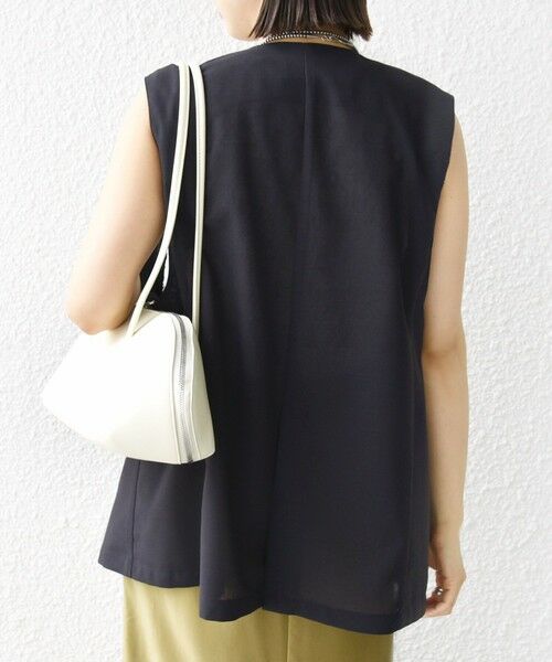 SHIPS / シップス ベスト | 〈防シワ加工〉チノ ウール ボタン ジレ | 詳細7