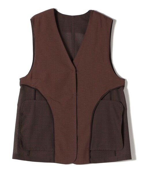 SHIPS / シップス ベスト | 〈防シワ加工〉チノ ウール ボタン ジレ | 詳細24