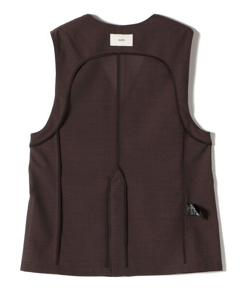 SHIPS / シップス ベスト | 〈防シワ加工〉チノ ウール ボタン ジレ | 詳細25