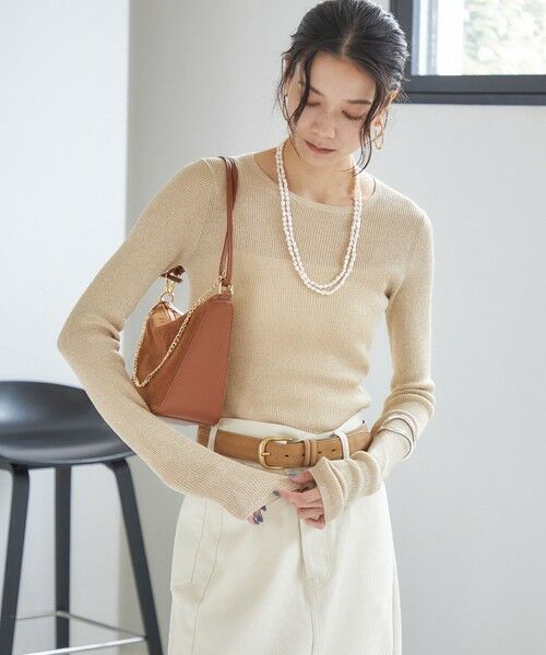 SHIPS / シップス ベルト・サスペンダー | ヌバック レザー ボリューム バックル ベルト | 詳細2