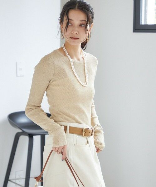 SHIPS / シップス ベルト・サスペンダー | ヌバック レザー ボリューム バックル ベルト | 詳細5