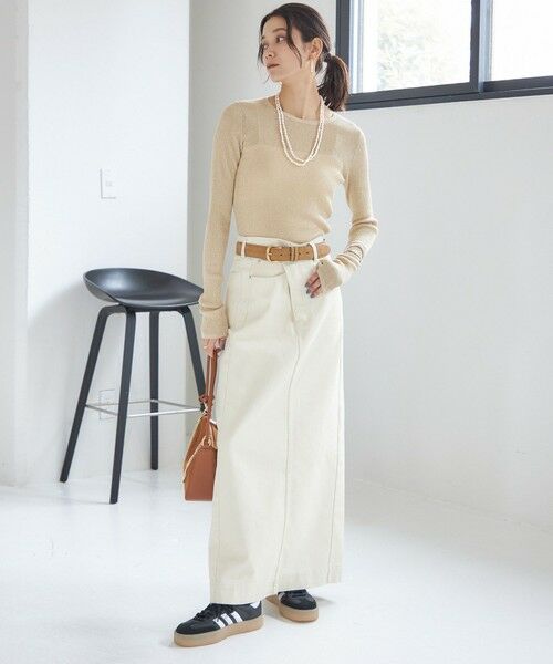 SHIPS / シップス ベルト・サスペンダー | ヌバック レザー ボリューム バックル ベルト | 詳細6