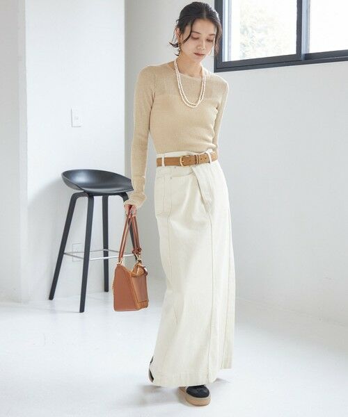 SHIPS / シップス ベルト・サスペンダー | ヌバック レザー ボリューム バックル ベルト | 詳細7