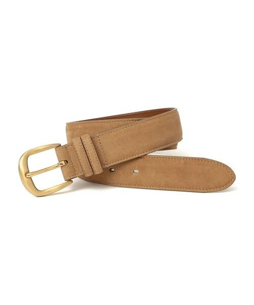 SHIPS / シップス ベルト・サスペンダー | ヌバック レザー ボリューム バックル ベルト | 詳細8