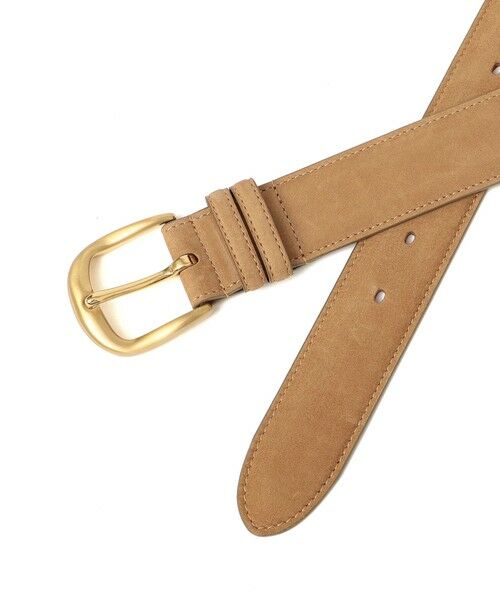 SHIPS / シップス ベルト・サスペンダー | ヌバック レザー ボリューム バックル ベルト | 詳細9