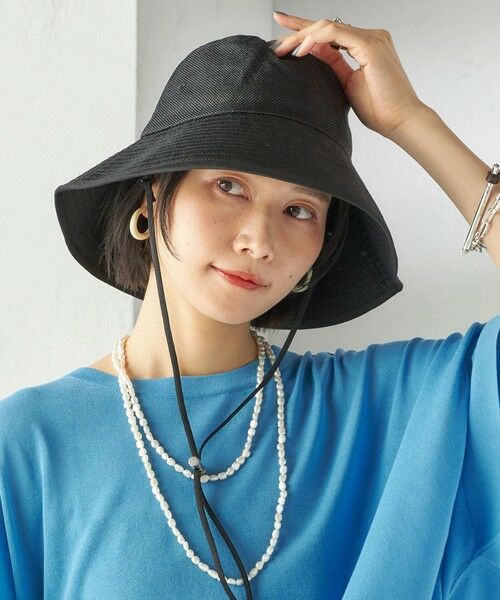 SHIPS / シップス サンバイザー | Rmeria:〈UVカット / 手洗い可能〉ペーパーライク パイピング ハット 2 | 詳細1