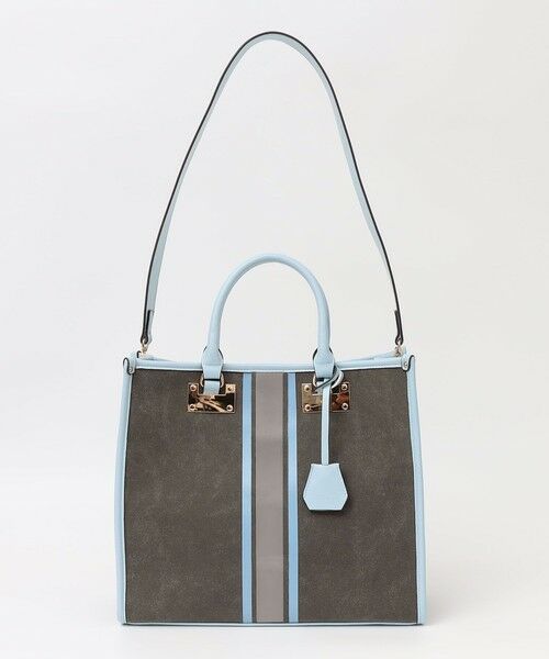 SHIPS / シップス トートバッグ | quaranciel: 2way パイピング ライン スクエア トート バッグ | 詳細7