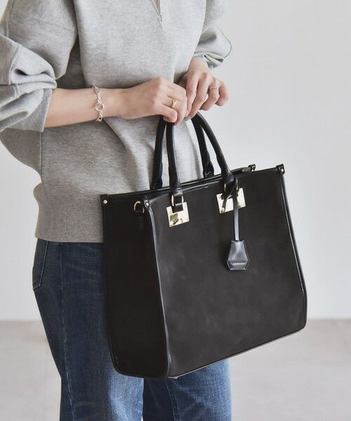 SHIPS / シップス トートバッグ | quaranciel: 2way パイピング ライン スクエア トート バッグ | 詳細13