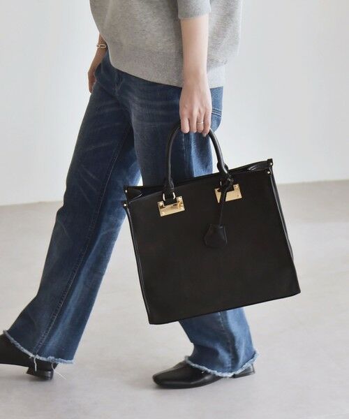 SHIPS / シップス トートバッグ | quaranciel: 2way パイピング ライン スクエア トート バッグ | 詳細10