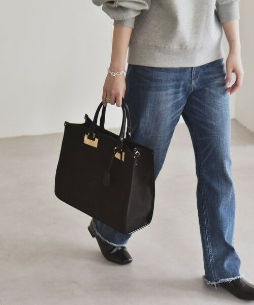 SHIPS / シップス トートバッグ | quaranciel: 2way パイピング ライン スクエア トート バッグ | 詳細11