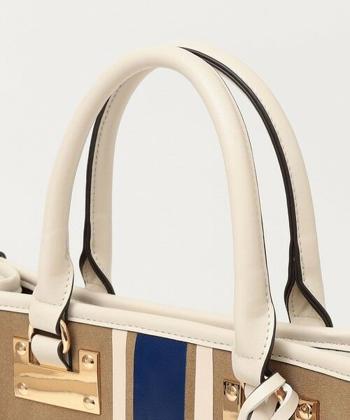 SHIPS / シップス トートバッグ | quaranciel: 2way パイピング ライン スクエア トート バッグ | 詳細27