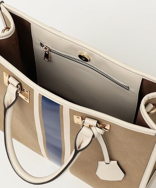 SHIPS / シップス トートバッグ | quaranciel: 2way パイピング ライン スクエア トート バッグ | 詳細28