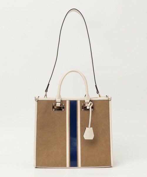 SHIPS / シップス トートバッグ | quaranciel: 2way パイピング ライン スクエア トート バッグ | 詳細29