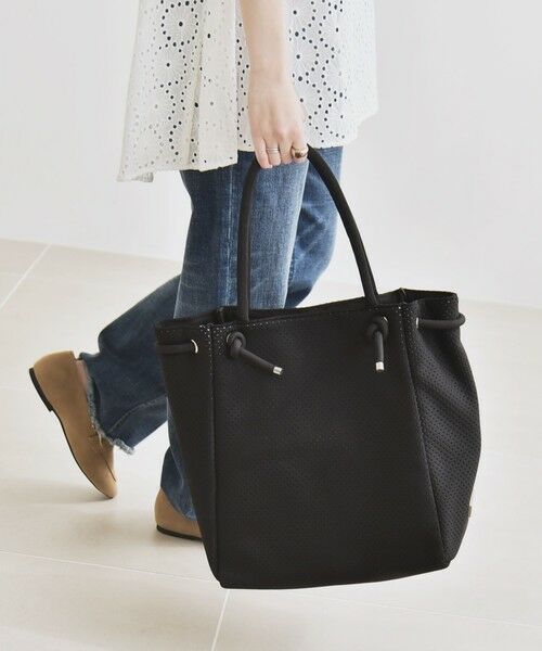 SHIPS / シップス トートバッグ | quaranciel: パンチング ロープ デザイン トート バッグ（A4対応） | 詳細20