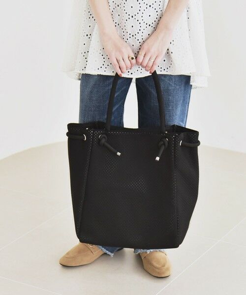 SHIPS / シップス トートバッグ | quaranciel: パンチング ロープ デザイン トート バッグ（A4対応） | 詳細21