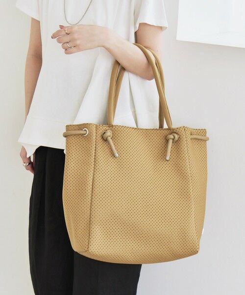 SHIPS / シップス トートバッグ | quaranciel: パンチング ロープ デザイン トート バッグ（A4対応） | 詳細25