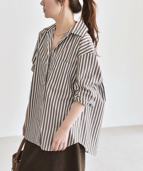 SHIPS / シップス シャツ・ブラウス | quaranciel:〈洗濯機可能〉REPREVE オープン カラー シャツ | 詳細13