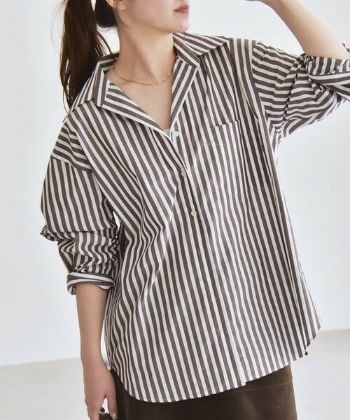 SHIPS / シップス シャツ・ブラウス | quaranciel:〈洗濯機可能〉REPREVE オープン カラー シャツ | 詳細16