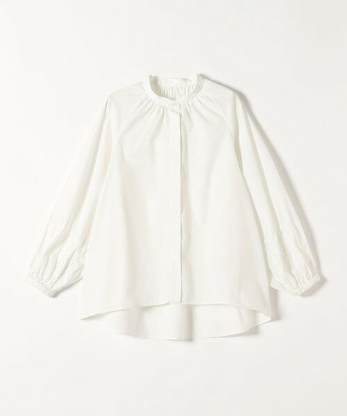 SHIPS / シップス シャツ・ブラウス | quaranciel:〈洗濯機可能〉REPREVE バンドカラー ギャザー パフ シャツ ブラウス | 詳細13