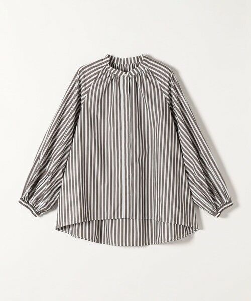 SHIPS / シップス シャツ・ブラウス | quaranciel:〈洗濯機可能〉REPREVE バンドカラー ギャザー パフ シャツ ブラウス | 詳細24