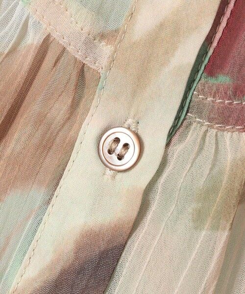 SHIPS / シップス シャツ・ブラウス | quaranciel:〈洗濯機可能〉シアー フラワー プリント ノーカラー ヨーク シャツ ブラウス | 詳細9