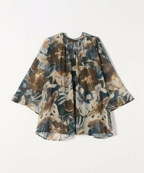 SHIPS / シップス シャツ・ブラウス | quaranciel:〈洗濯機可能〉シアー フラワー プリント ノーカラー ヨーク シャツ ブラウス | 詳細19