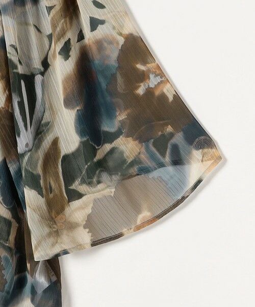 SHIPS / シップス シャツ・ブラウス | quaranciel:〈洗濯機可能〉シアー フラワー プリント ノーカラー ヨーク シャツ ブラウス | 詳細21