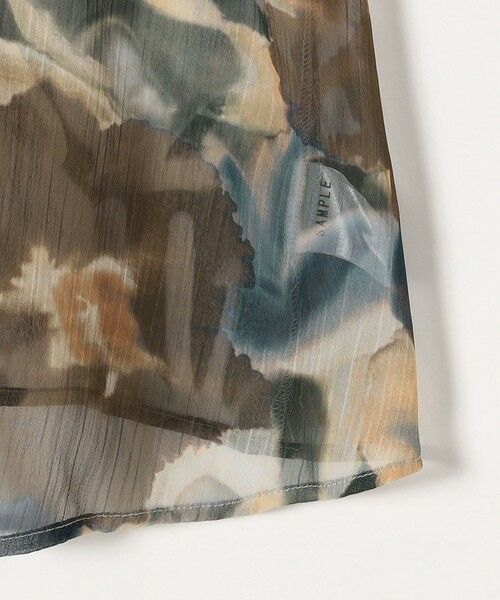 SHIPS / シップス シャツ・ブラウス | quaranciel:〈洗濯機可能〉シアー フラワー プリント ノーカラー ヨーク シャツ ブラウス | 詳細22