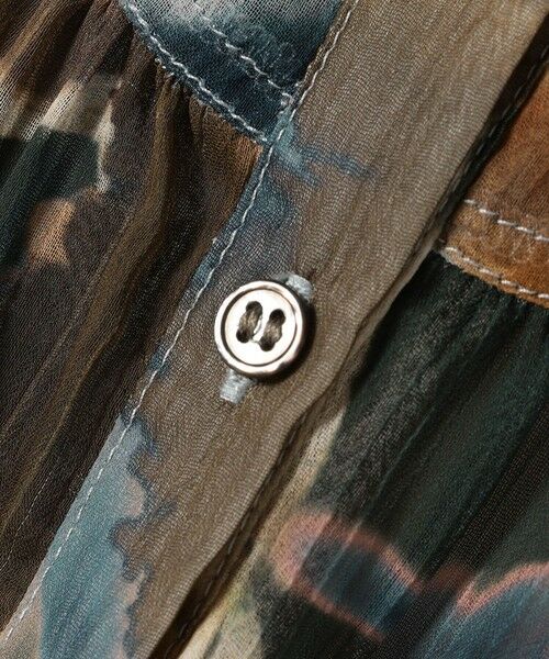 SHIPS / シップス シャツ・ブラウス | quaranciel:〈洗濯機可能〉シアー フラワー プリント ノーカラー ヨーク シャツ ブラウス | 詳細23