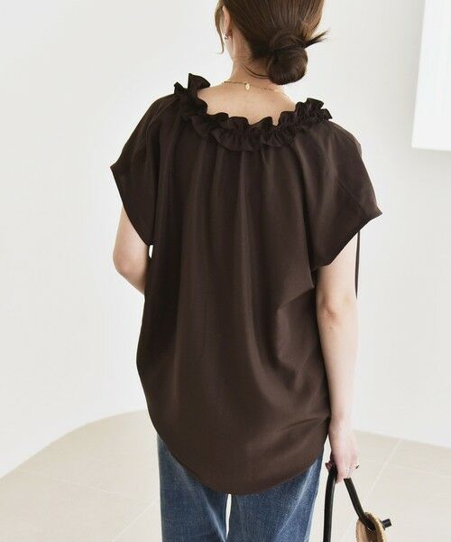 SHIPS / シップス シャツ・ブラウス | quaranciel:〈洗濯機可能〉フリルカラー リボン フレンチスリーブ ブラウス | 詳細16