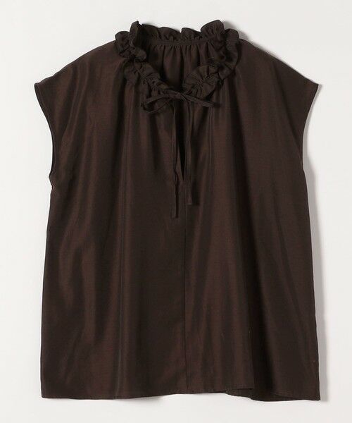 SHIPS / シップス シャツ・ブラウス | quaranciel:〈洗濯機可能〉フリルカラー リボン フレンチスリーブ ブラウス | 詳細19