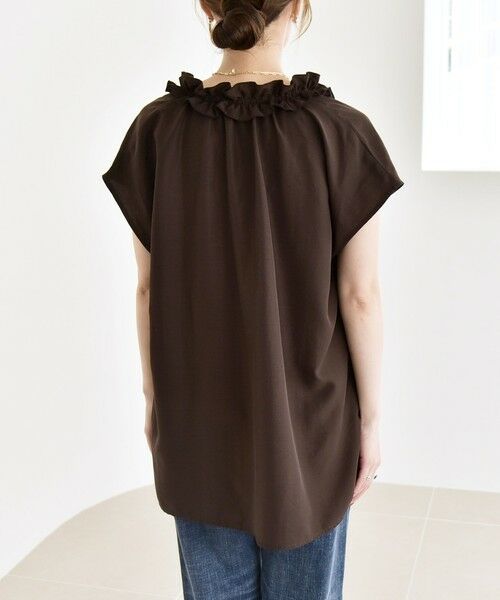 SHIPS / シップス シャツ・ブラウス | quaranciel:〈洗濯機可能〉フリルカラー リボン フレンチスリーブ ブラウス | 詳細27