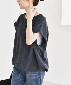 SHIPS / シップス カットソー | quaranciel:〈洗濯機可能〉ポリエステル ベロア ドロスト ルーズ プルオーバー