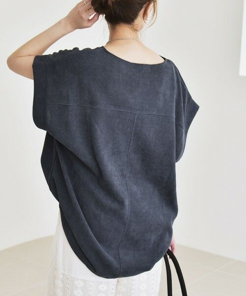 SHIPS / シップス カットソー | quaranciel:〈洗濯機可能〉ポリエステル ベロア ドロスト ルーズ プルオーバー | 詳細14